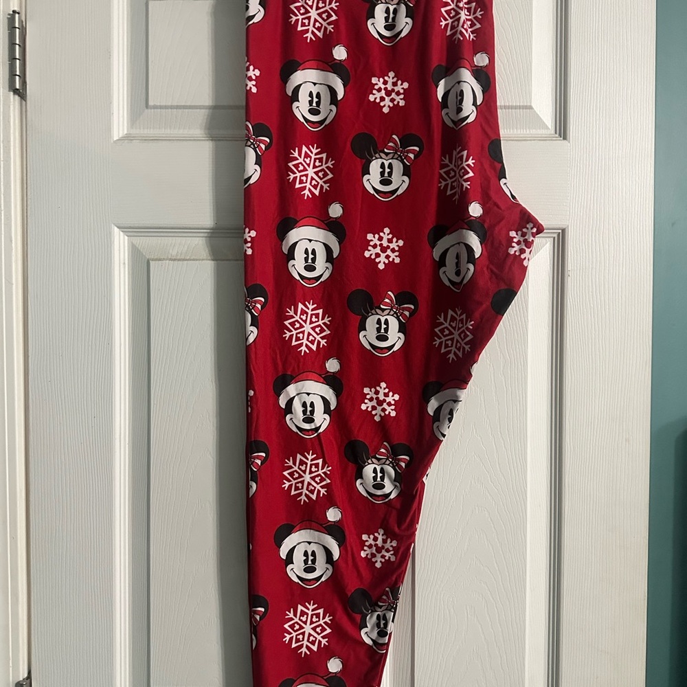 Disney Parks Mickey and Minnie Holiday Leggings Adult Size 3X